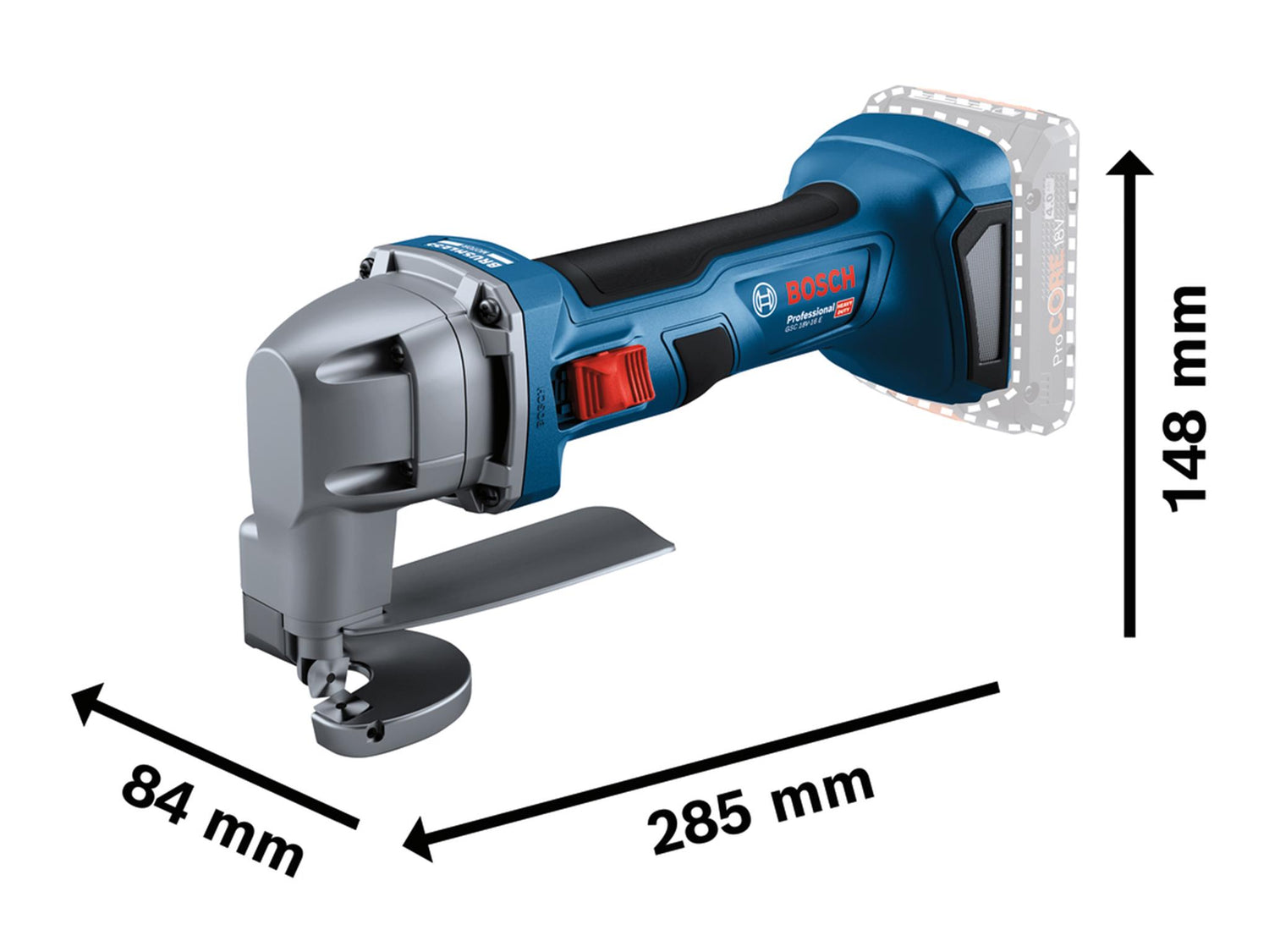 Bosch GSC 18V-16 E Professional Metal Shear 18V Bare Unit