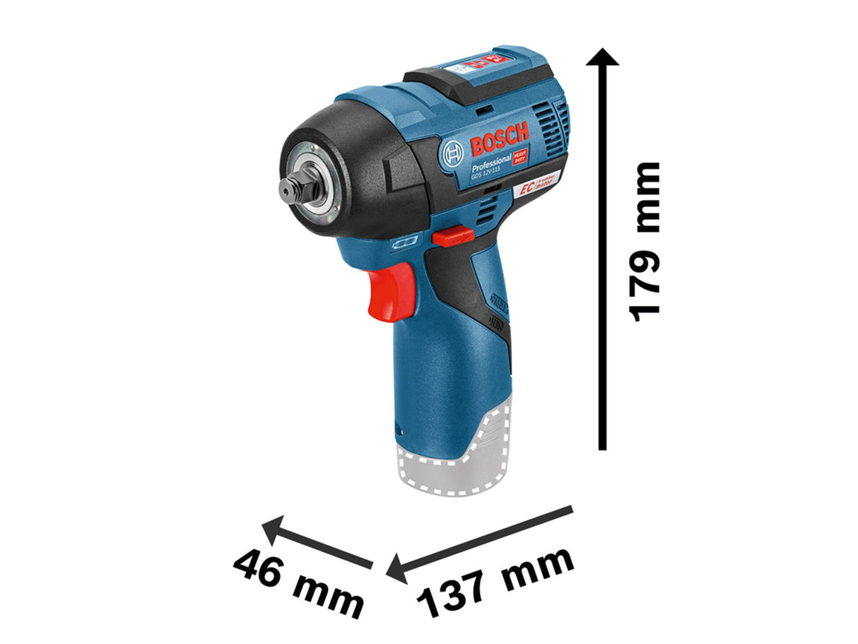 Bosch GDR 12V-115 Professional 3/8in Impact Wrench 12V Bare Unit