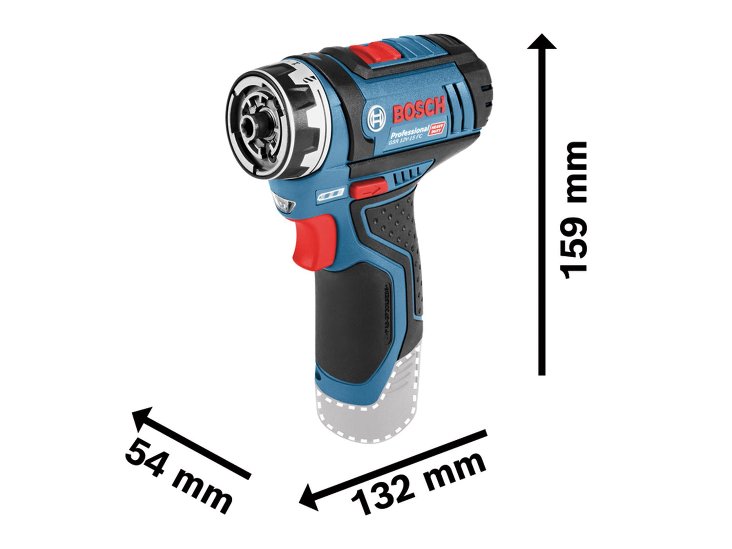 Bosch GSR 12V-15 FC Pro FlexiClick Drill Driver