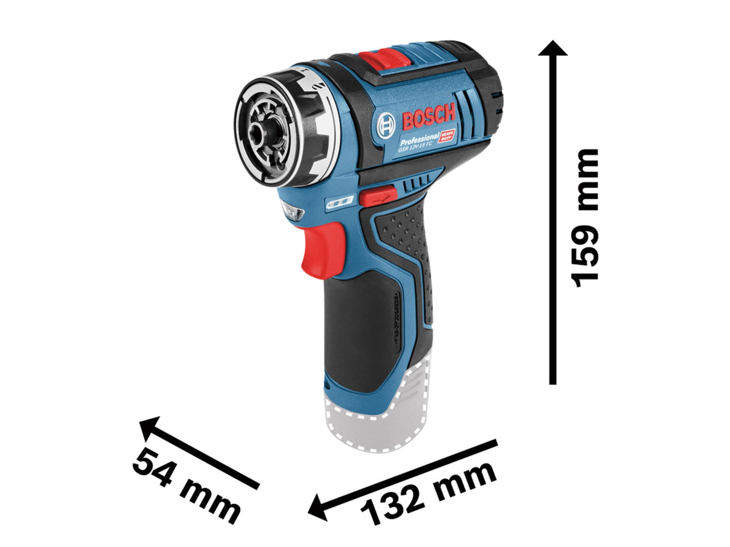 Bosch GSR 12V-15 FC Pro FlexiClick Drill Driver