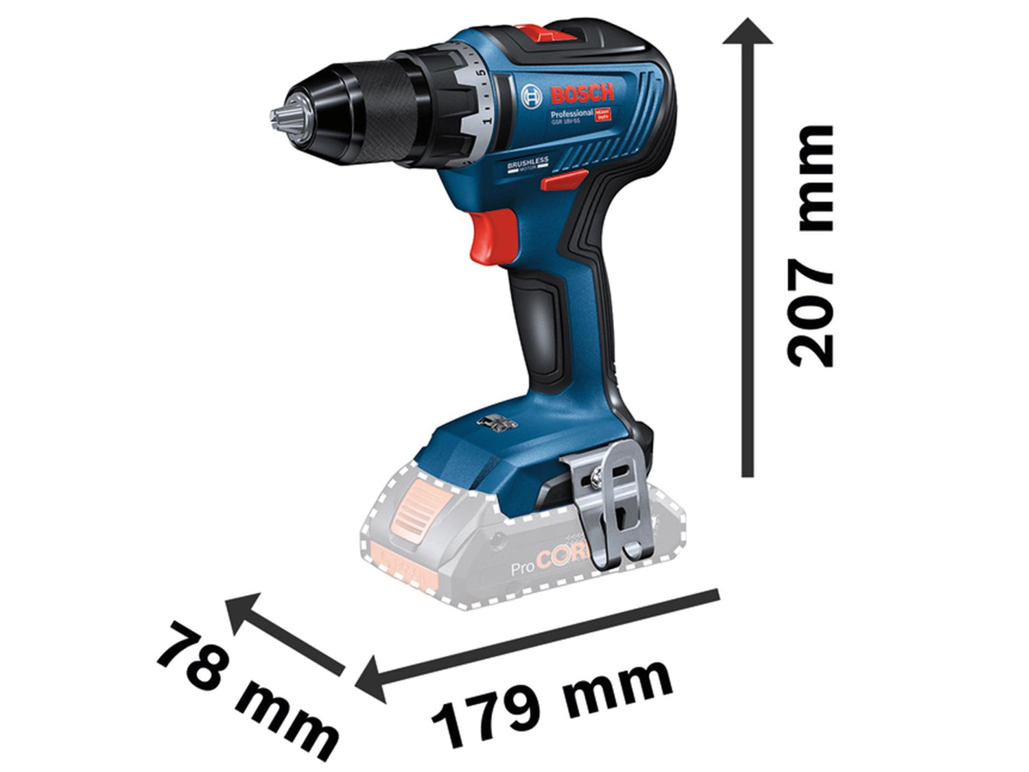 Bosch GSR 18V-55 Professional Drill Driver