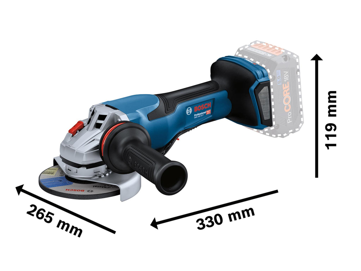 Bosch GWS 18V-15 P Professional BITURBO Angle Grinder 125mm 18V Bare Unit