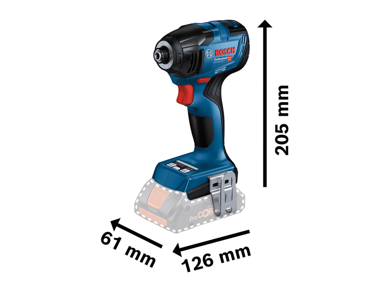 Bosch GDR 18V-210 C Professional Impact Driver 18V Bare Unit