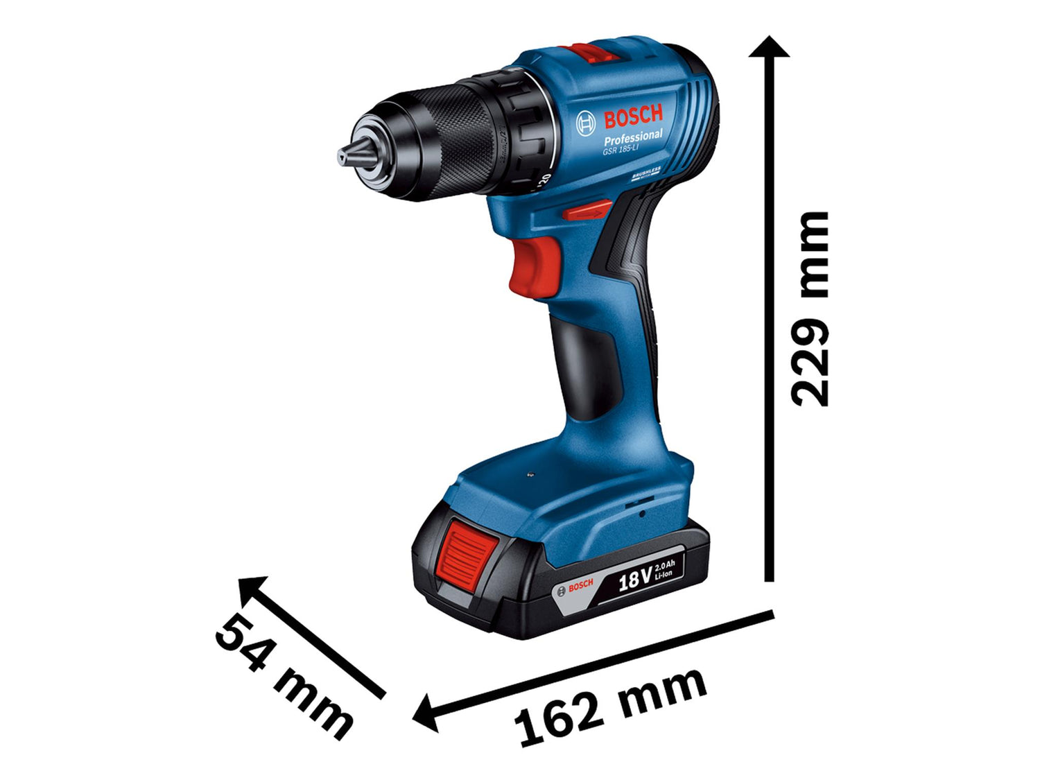 Bosch GSR 18V-45 Professional Drill Driver 18V Bare Unit
