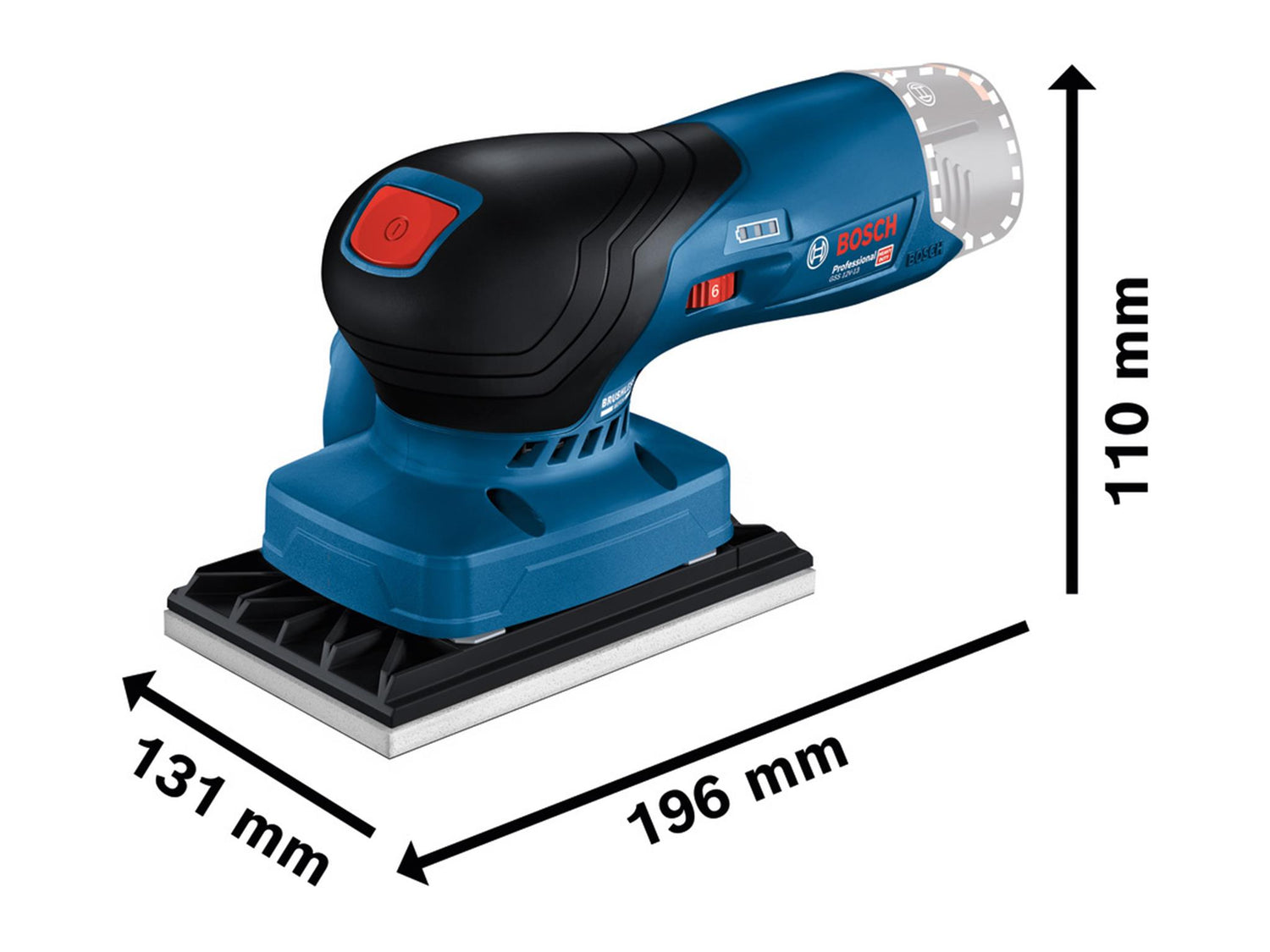 Bosch GSS 12V-13 Professional Orbital Sander 12V Bare Unit