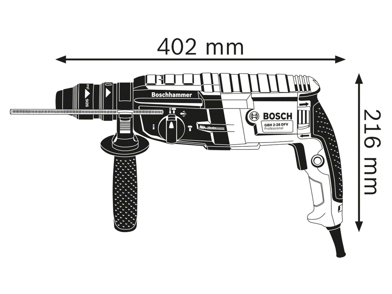 Bosch GBH 2-28 F SDS-Plus Professional Rotary Hammer