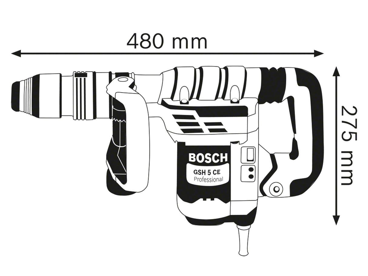 Bosch GSH 5 CE SDS-Max Professional Demolition Hammer