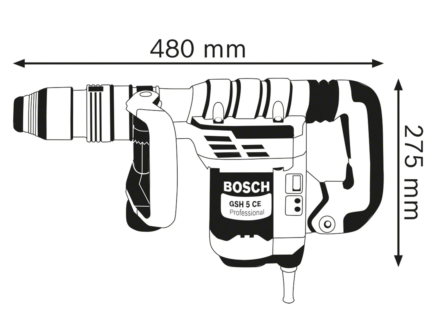 Bosch GSH 5 CE SDS-Max Professional Demolition Hammer