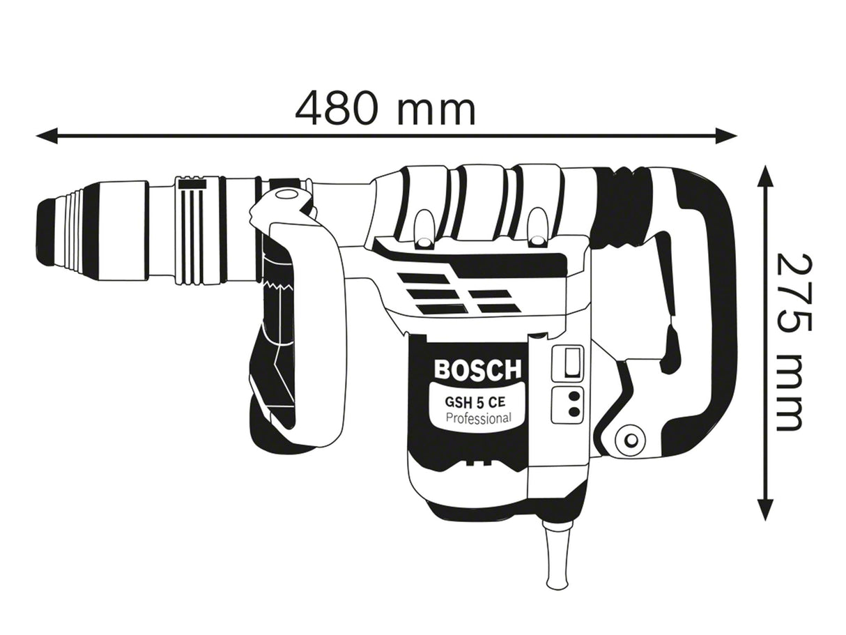 Bosch GSH 5 CE SDS-Max Professional Demolition Hammer