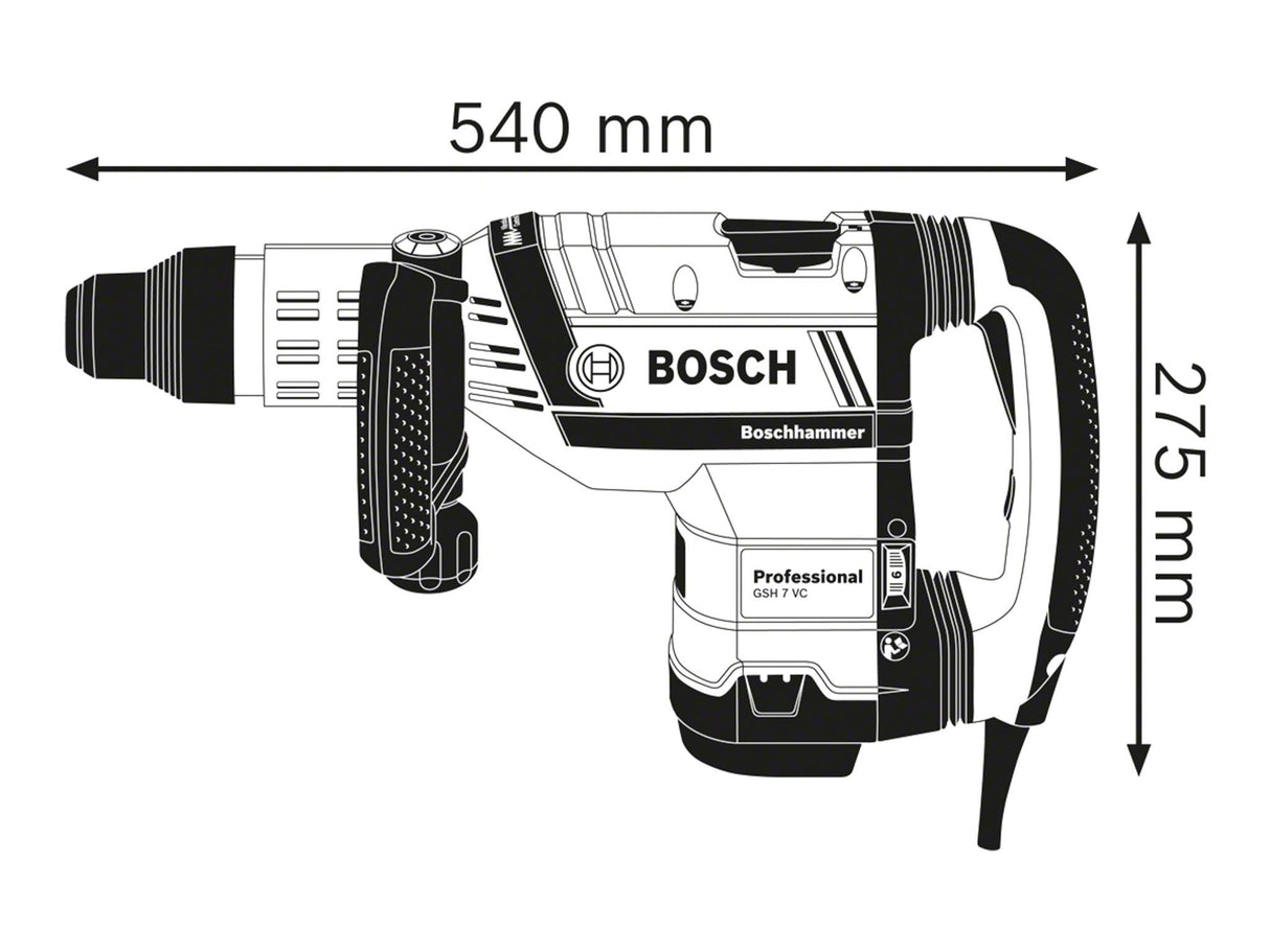 Bosch GSH 7 VC SDS-Max Professional Demolition Hammer 1500W 110V