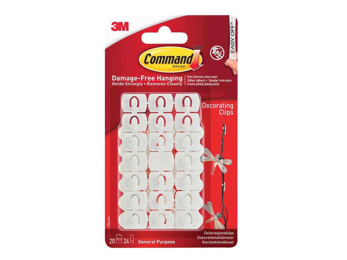 Command White Decorating Clips