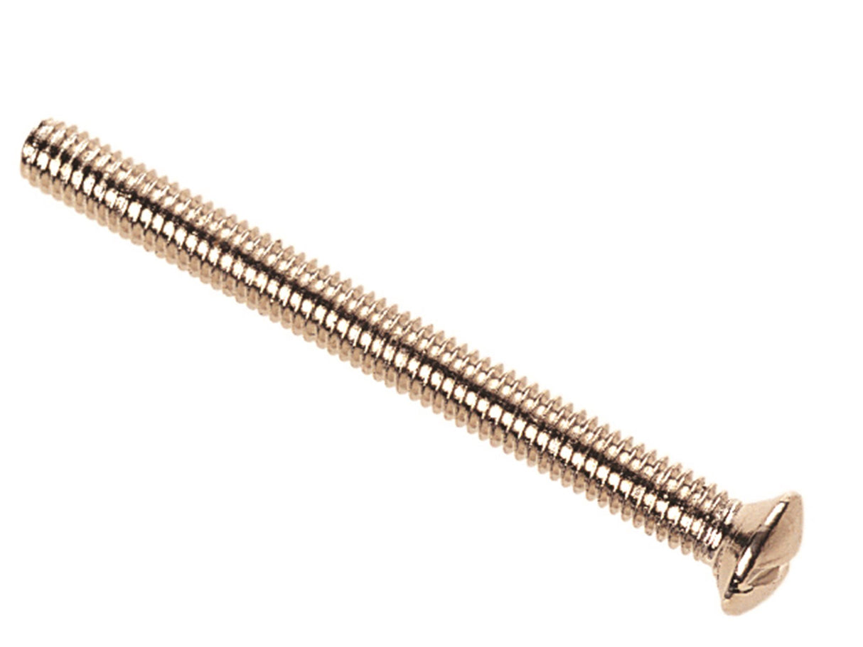Dencon Switch/Socket Plate Screws, Nickle Plated