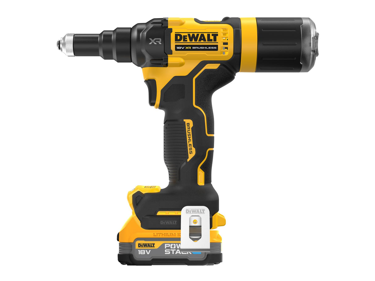 DEWALT DCF403E1T XR 3/16in Brushless Riveter 1 x 1.7Ah POWERSTACK Li-ion