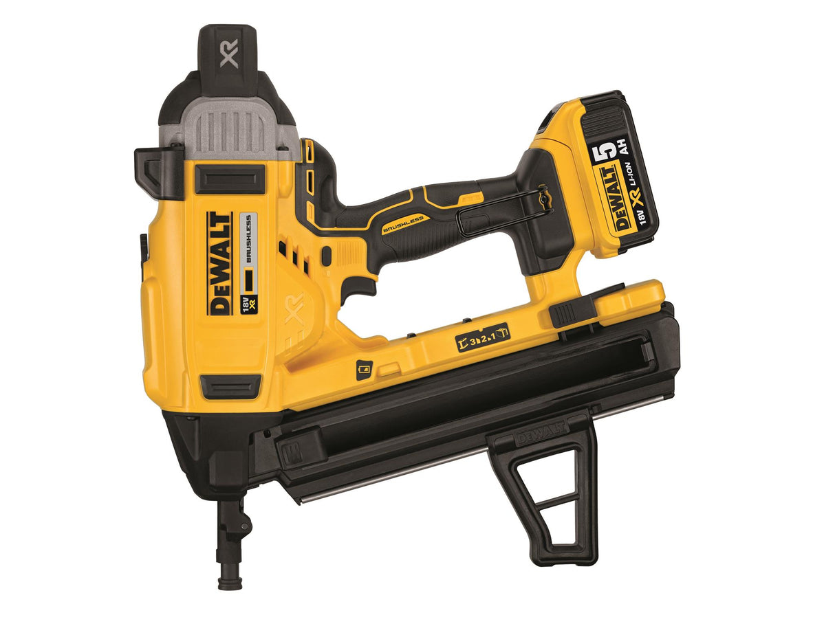 DEWALT DCN890P2 XR Brushless Concrete Nailer 18V 2 x 5.0Ah Li-ion