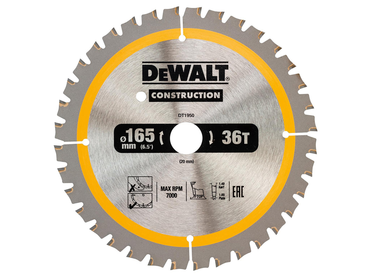 DEWALT Cordless Construction Trim Saw Blade