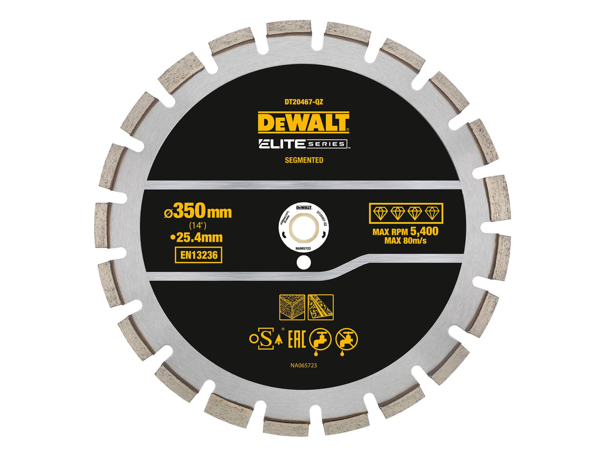 DEWALT ELITE SERIES Asphalt Diamond Wheel, Segmented