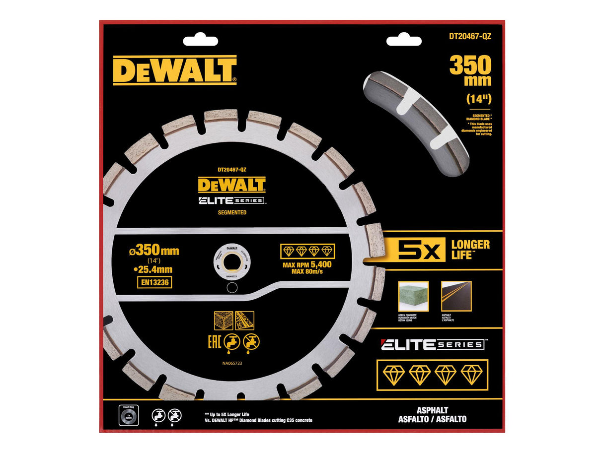 DEWALT ELITE SERIES Asphalt Diamond Wheel, Segmented