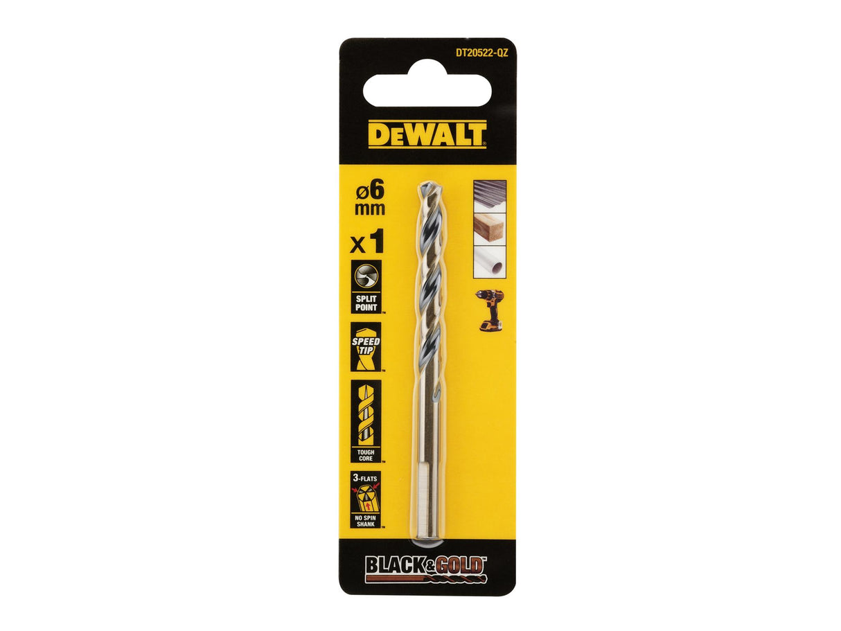 DEWALT BLACK&GOLD HSS Drill Bits