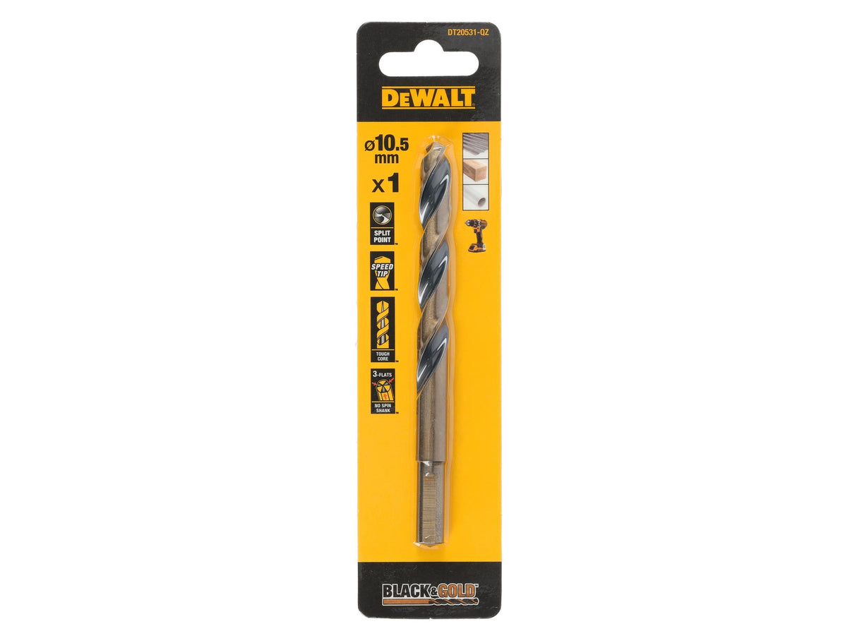 DEWALT BLACK&GOLD HSS Drill Bits