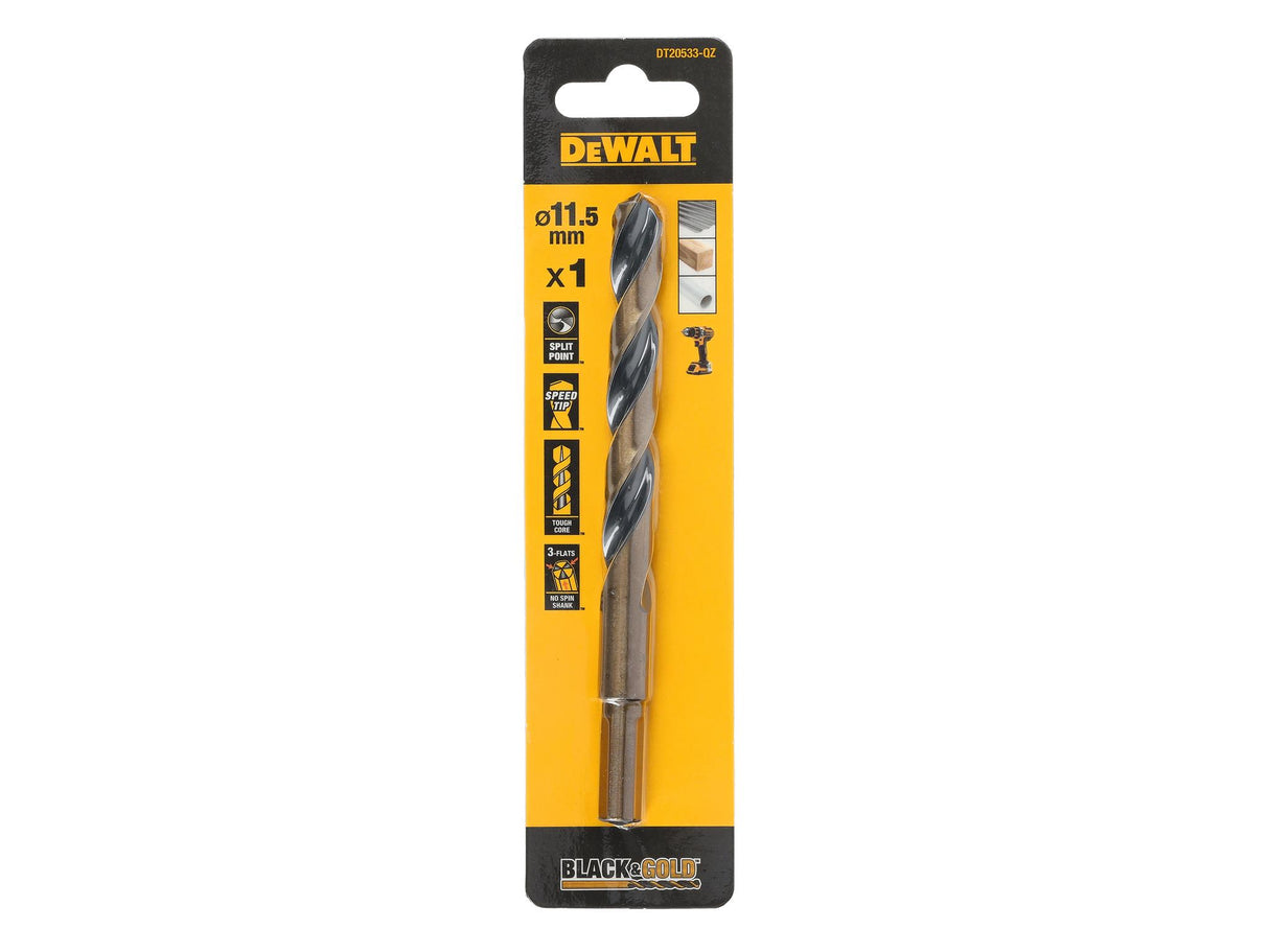 DEWALT BLACK&GOLD HSS Drill Bits