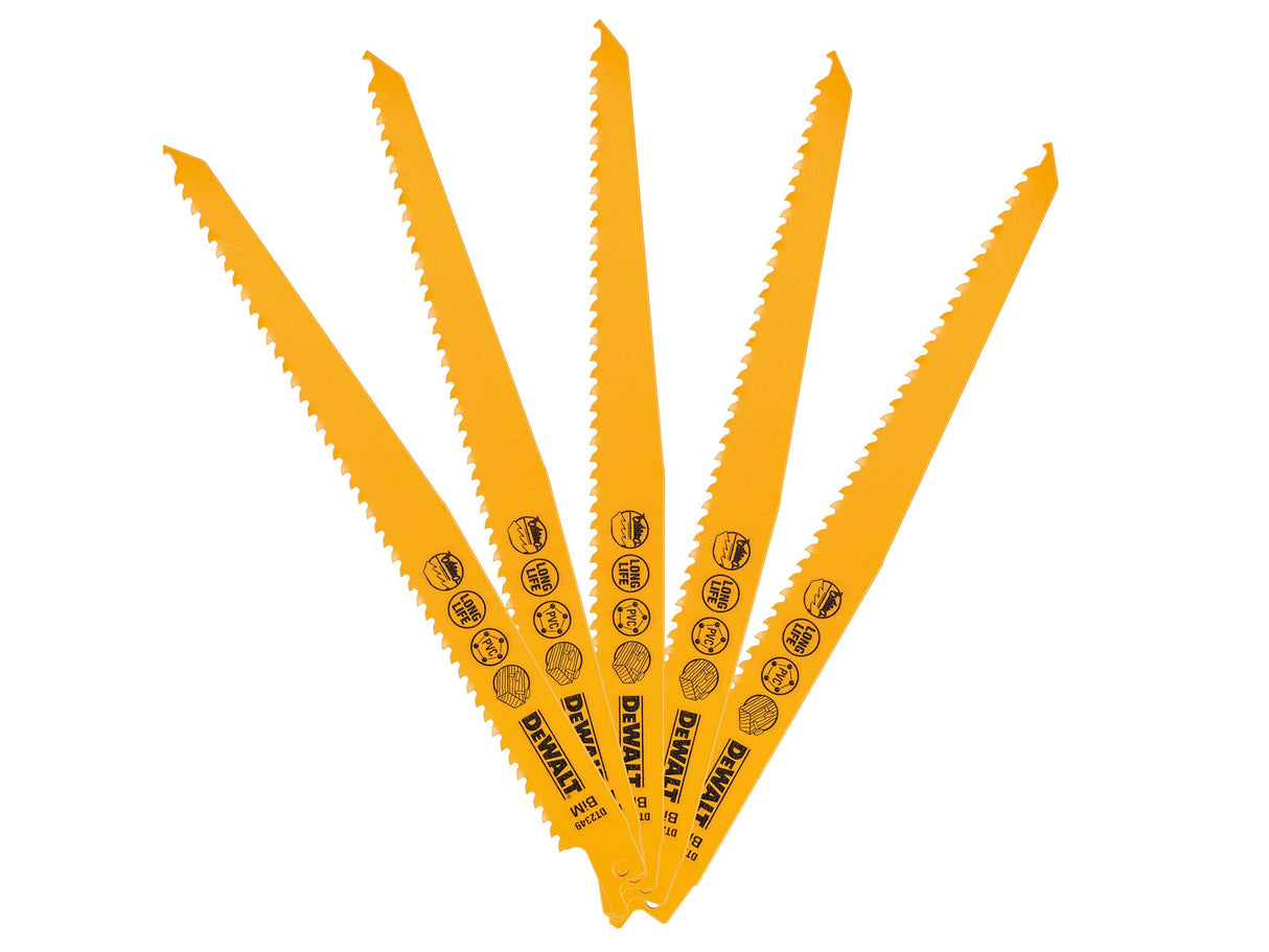 DEWALT Bi-Metal Reciprocating Blades