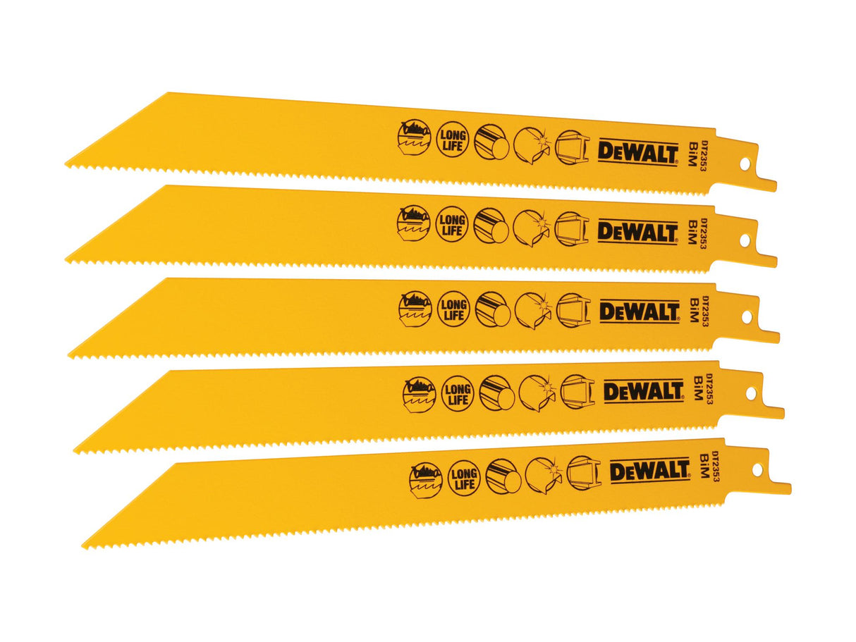 DEWALT Bi-Metal Reciprocating Blades, Metal Cutting