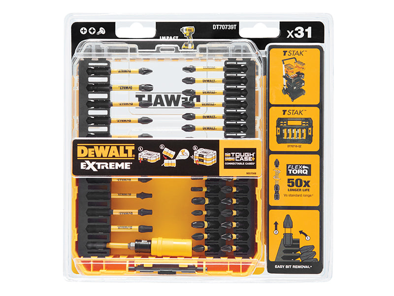 DEWALT DT70739T FLEXTORQ Screwdriving Set, 31 Piece