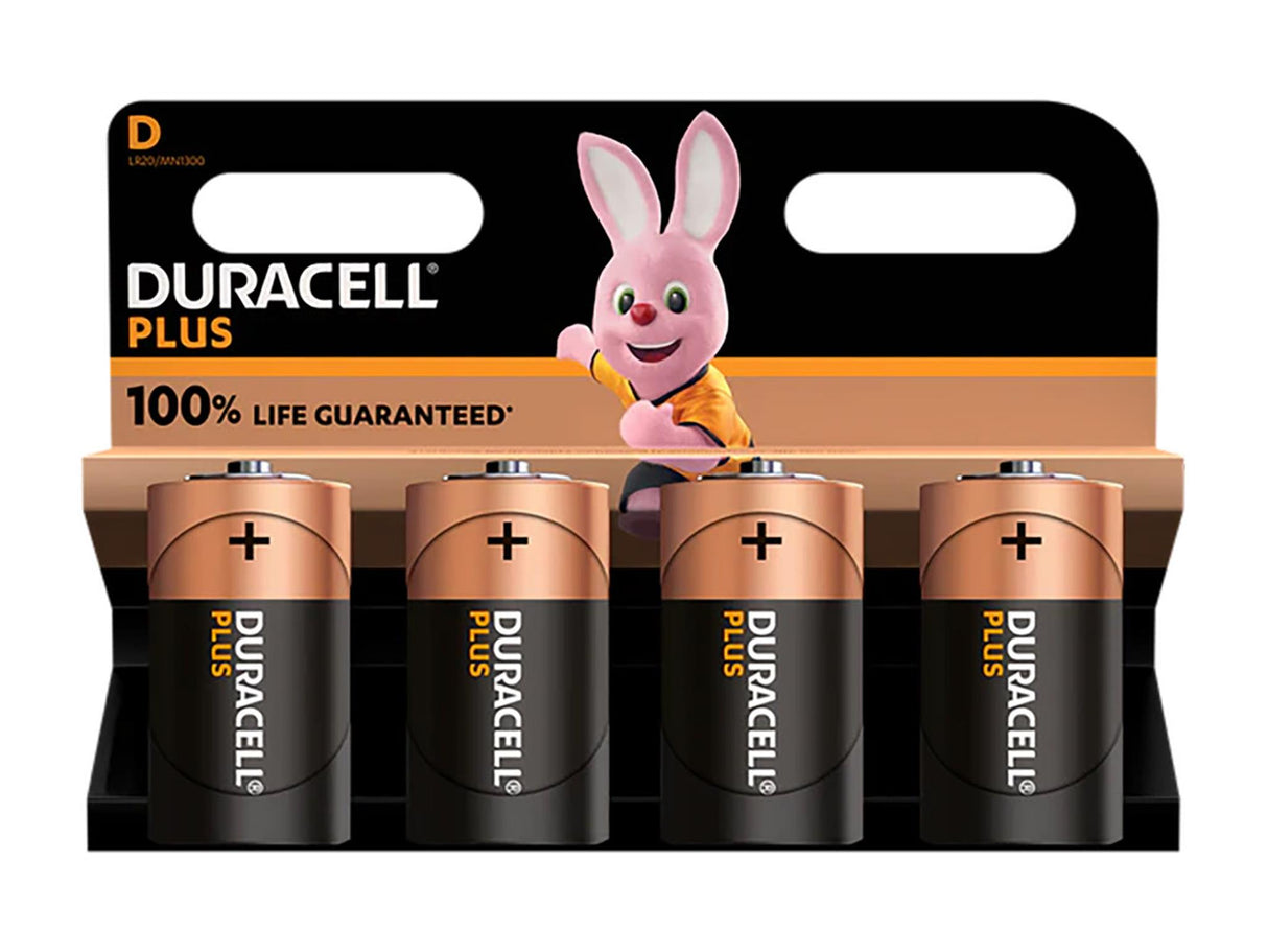 Duracell Plus Power +100% Batteries