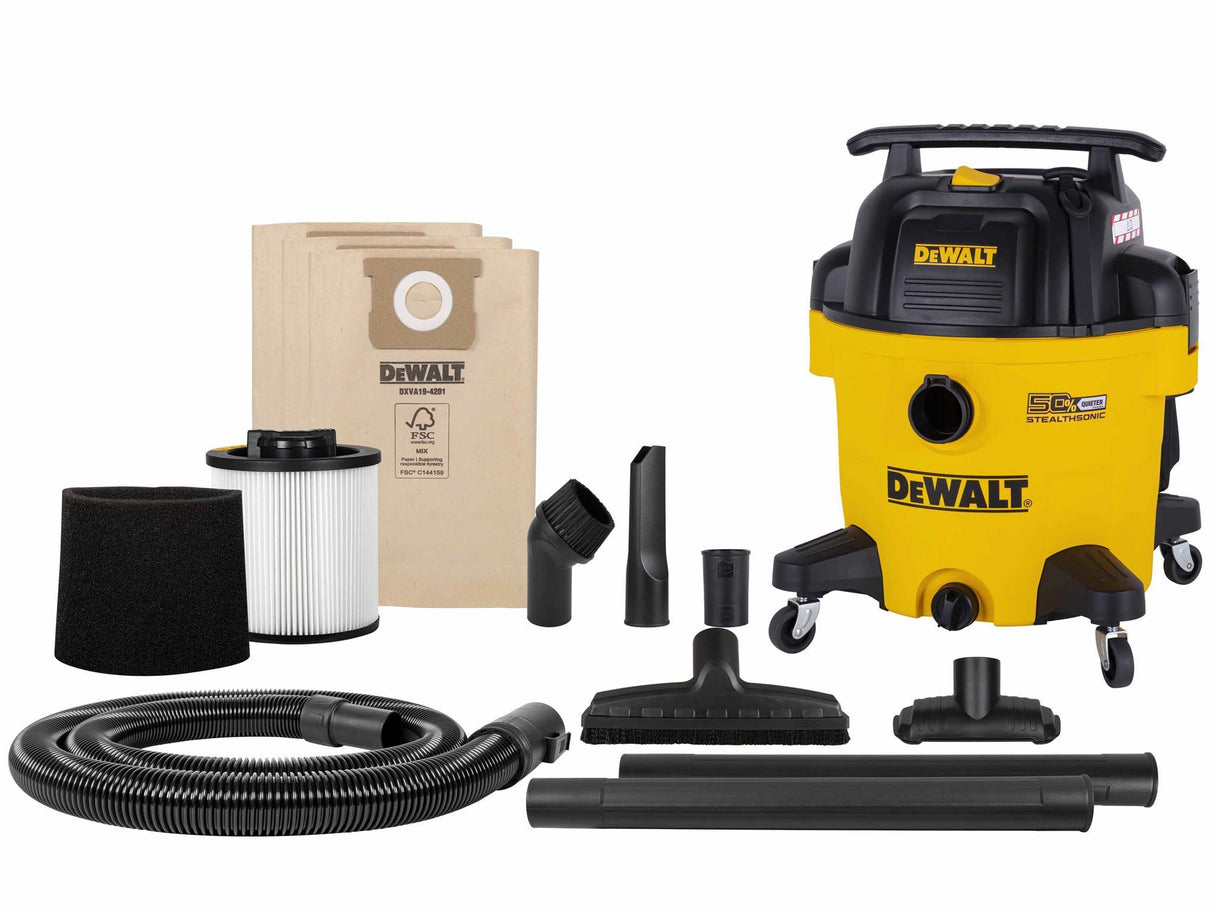 DEWALT Vacuum DXV34P-QTA Stealthsonic Wet & Dry Vacuum 960W 240V