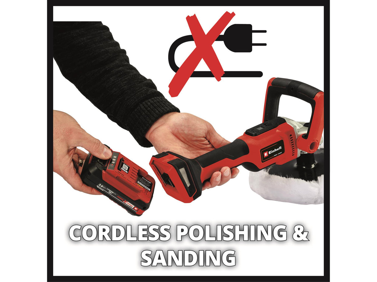 Einhell CE-CP 18/180 Li E-Solo Power X-Change Polisher 180mm 18V Bare Unit