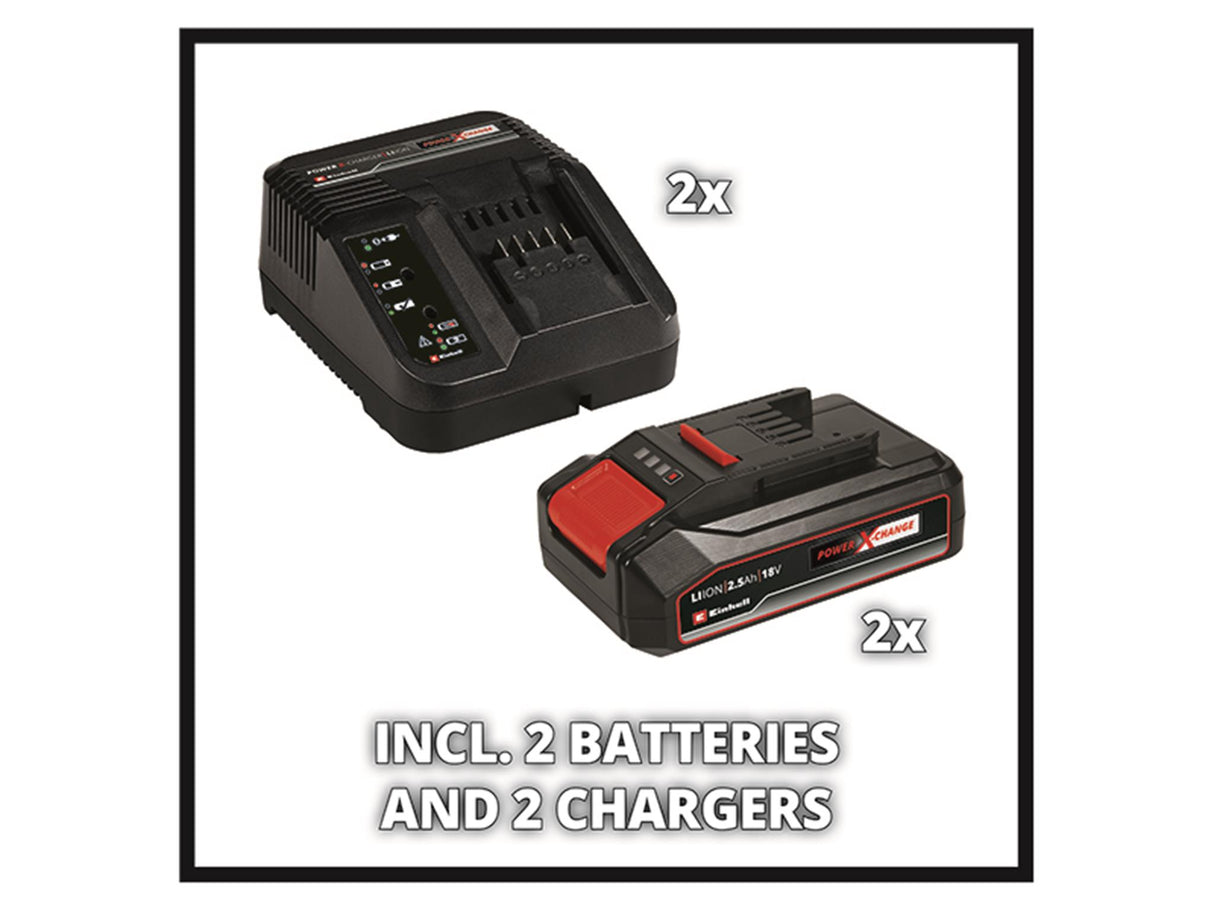 Einhell GE-CM 36/33 Li Power X-Change Lawn Mower 36V 2 x 2.5Ah Li-ion