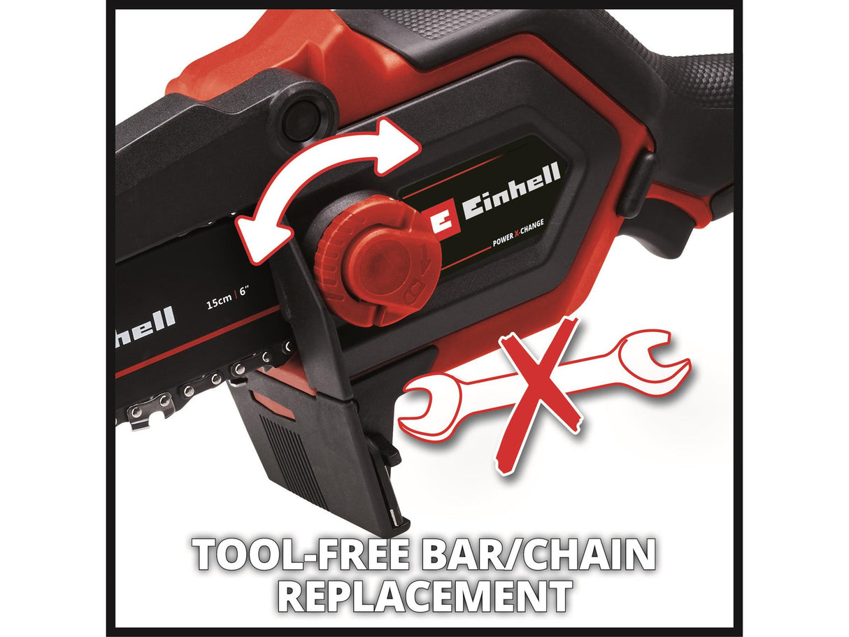 Einhell GE-PS 18/15 Li BL-Solo Power X-Change Pruning Chain Saw 18V Bare Unit