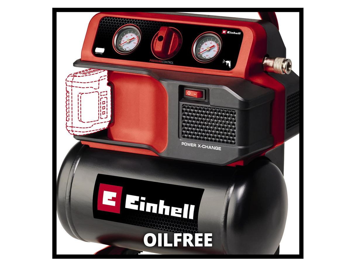 Einhell TE-AC 18/75 Li OF-Solo Power X-Change Air Compressor 18V Bare Unit