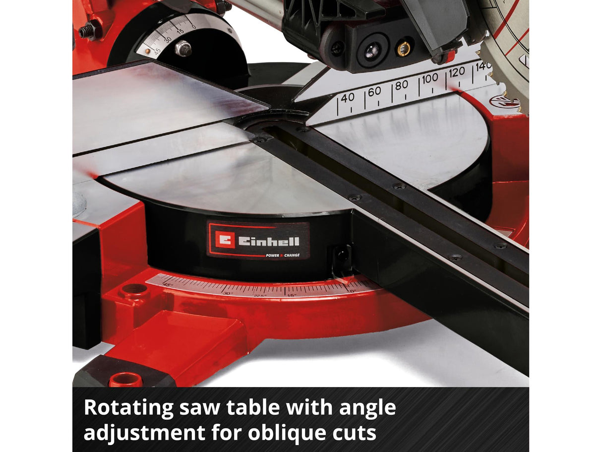 Einhell TE-SM 36/210 Li-Solo Power X-Change Sliding Mitre Saw 18V Bare Unit