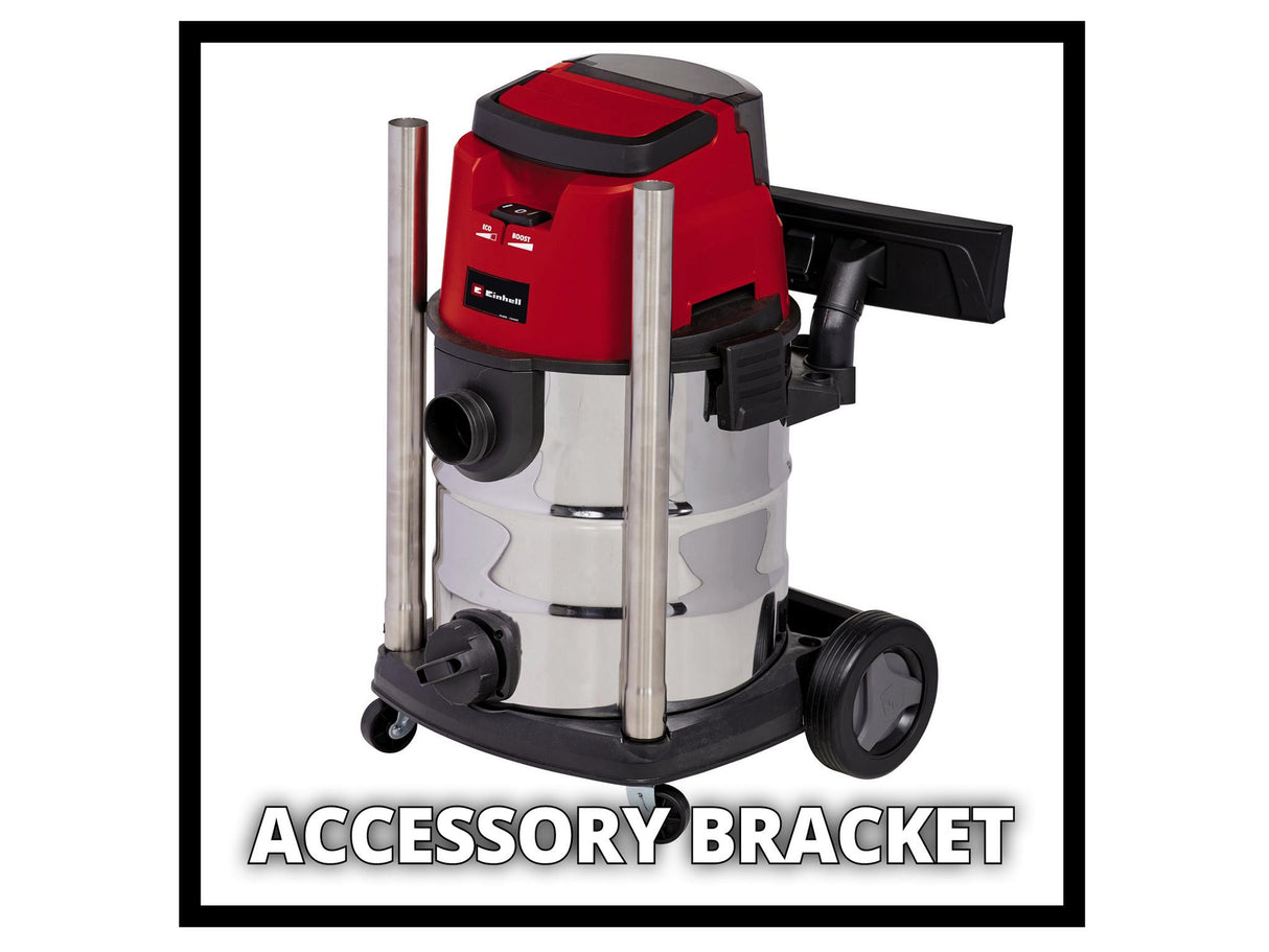 Einhell TE-VC 36/25 Li S-Solo Wet/Dry Vacuum Cleaner 36V (2 x 18V) Bare Unit