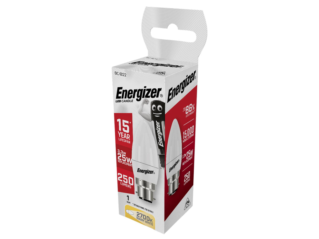 Energizer® LED Opal Candle Non-Dimmable Bulb