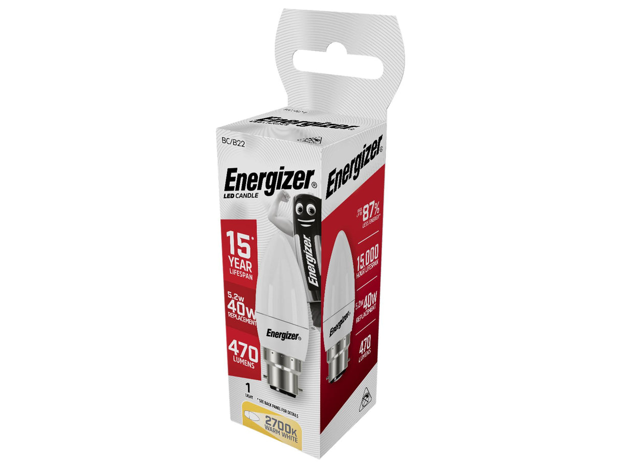 Energizer® LED Opal Candle Non-Dimmable Bulb