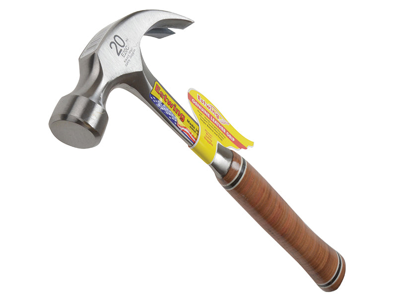 Estwing Curved Claw Hammer, Leather Grip