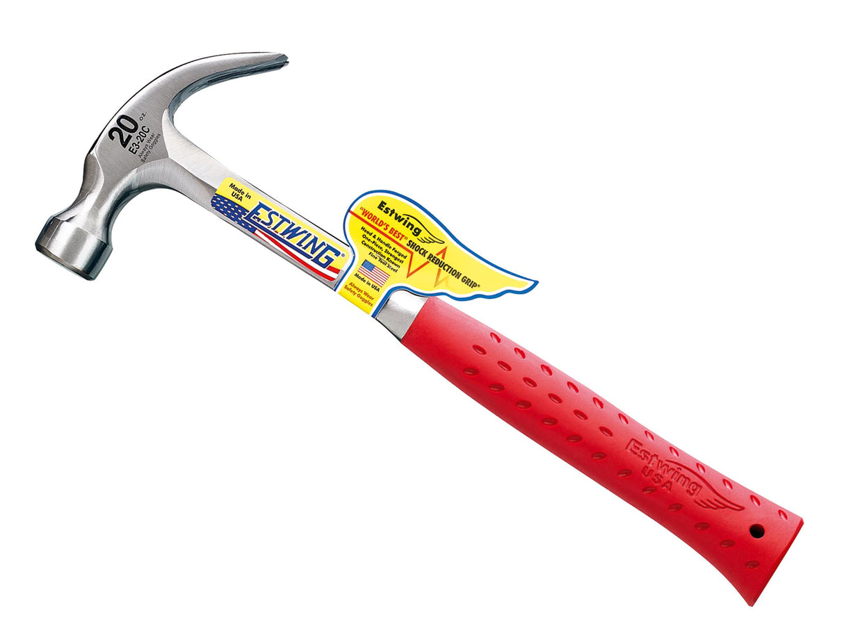Estwing Curved Claw Hammer, Vinyl Grip