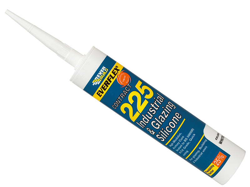 Everbuild Sika 225 Industrial & Glazing Silicone