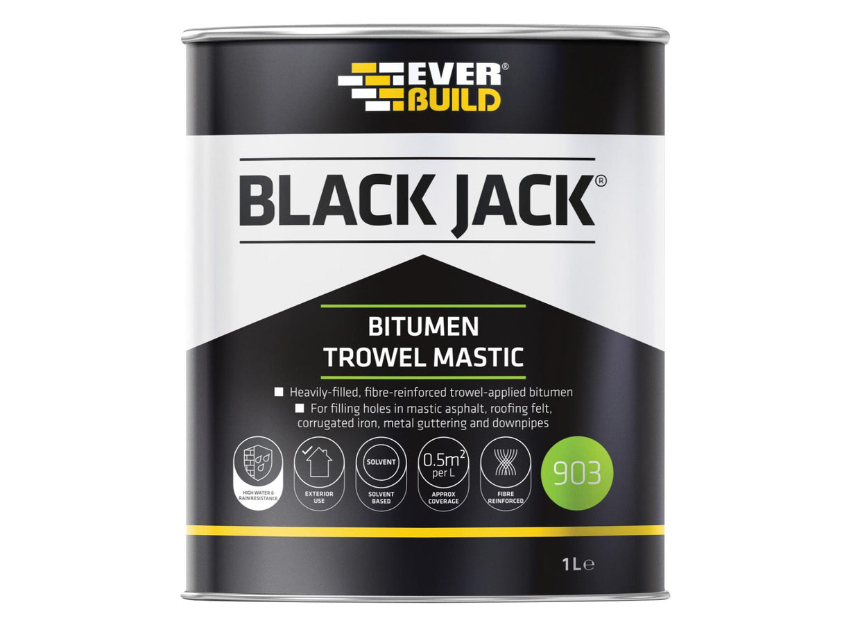 Everbuild Sika Black Jack® 903 Bitumen Trowel Mastic