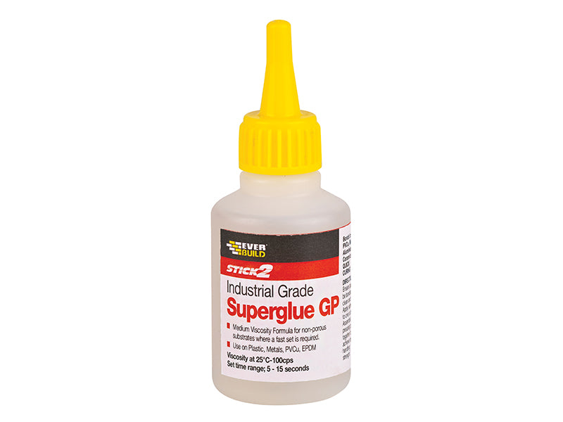 Everbuild Sika Industrial Superglue, GP