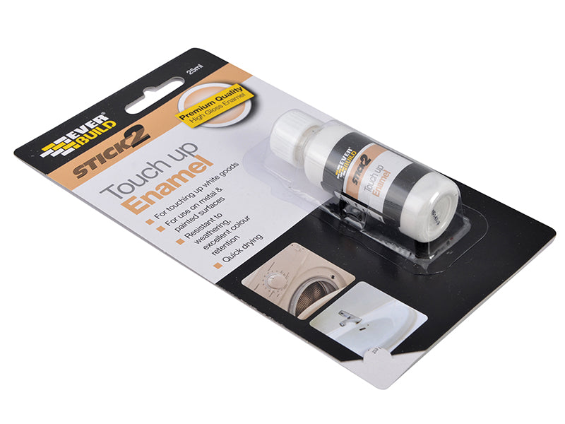 Everbuild Sika Stick2 Touch Up Enamel White 25ml