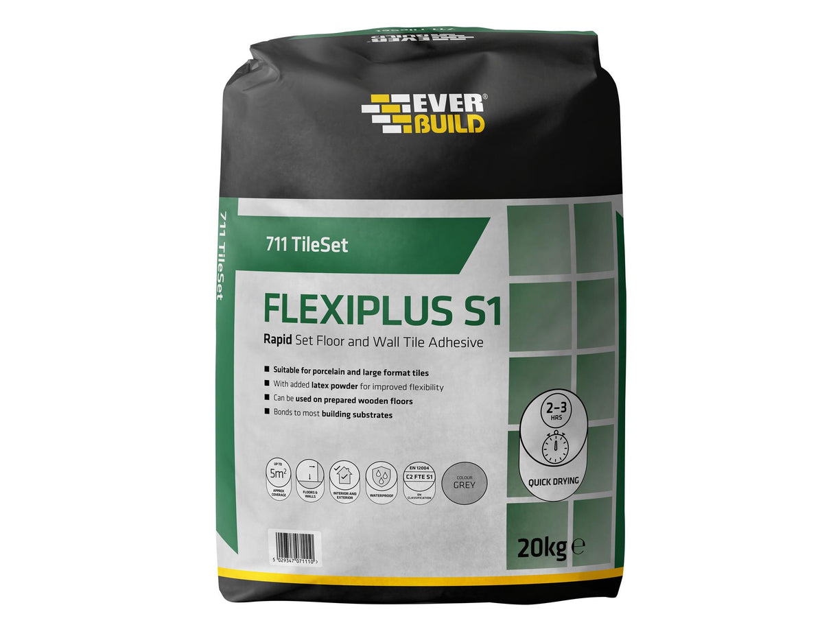 Everbuild Sika 711 TileSet Flexiplus Tile Adhesive