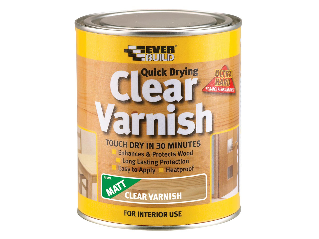 Everbuild Sika Quick Dry Wood Varnish