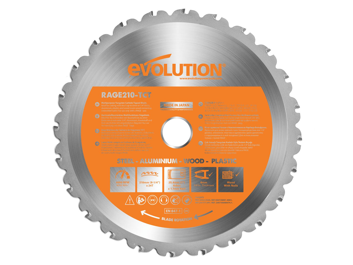Evolution Multi-Material Mitre Saw Blade