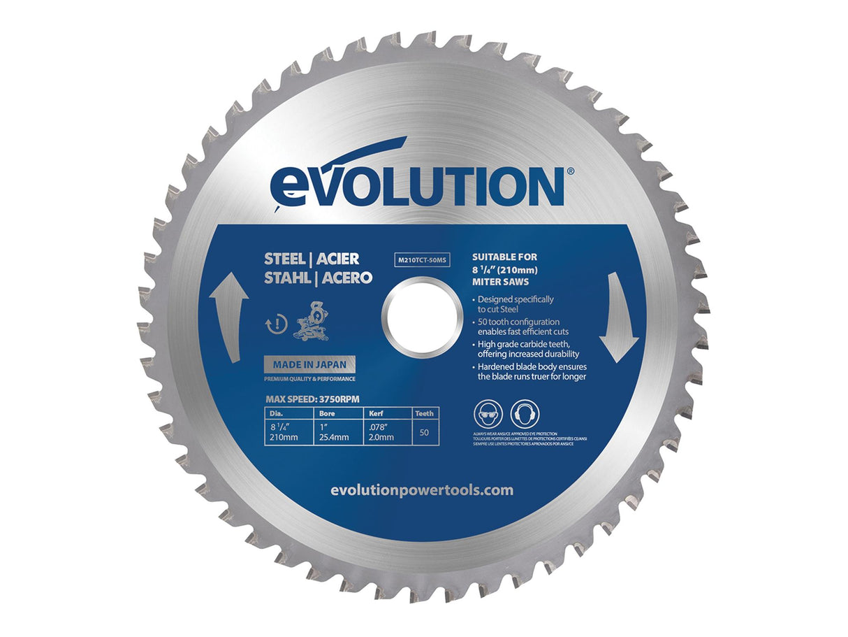 Evolution Mild Steel Cutting Mitre Saw Blade