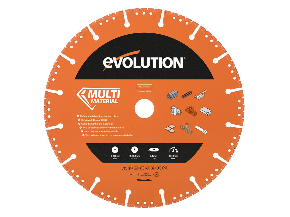 Evolution Multi-Material Diamond Demolition Disc Cutter Blade
