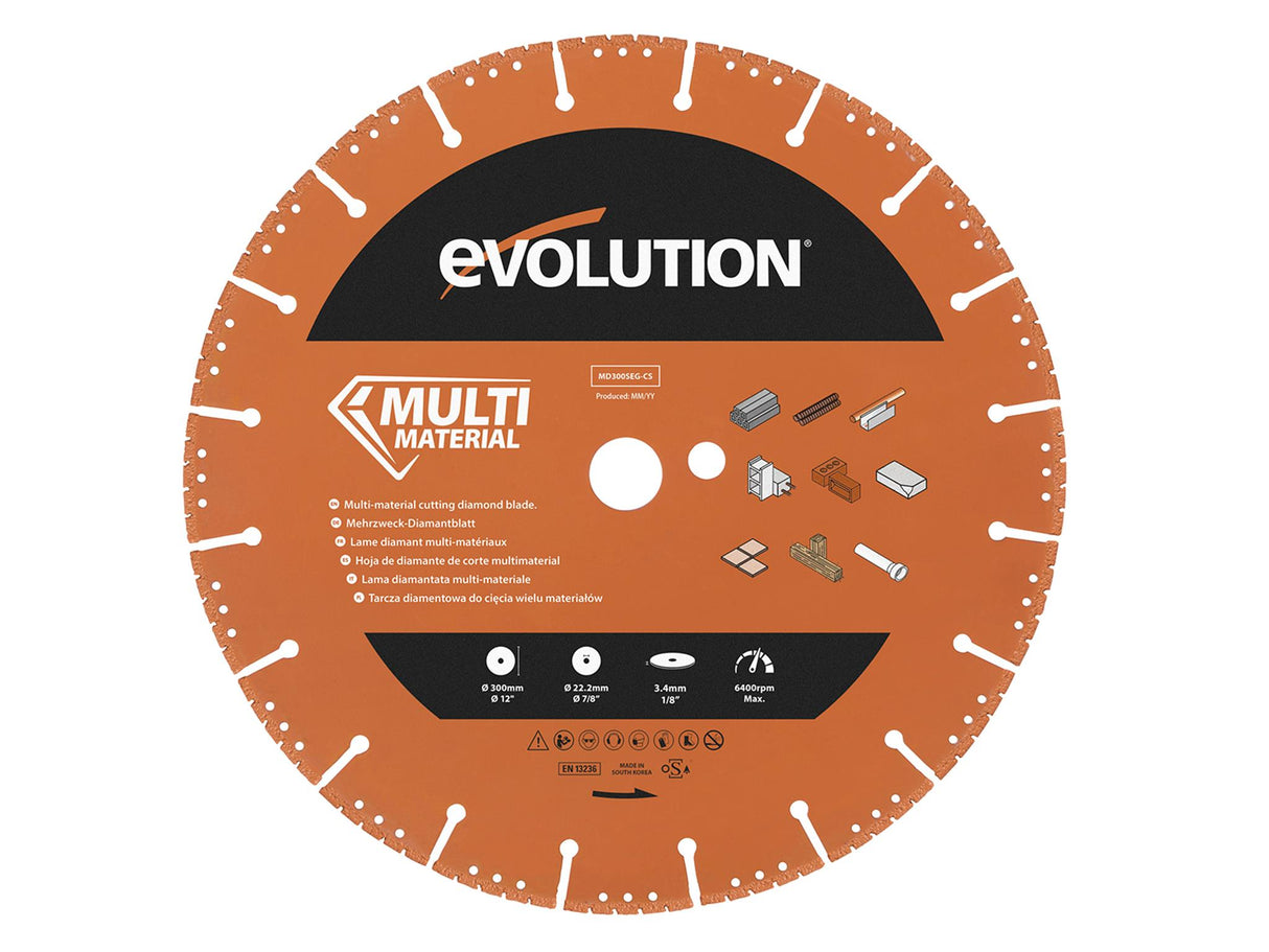 Evolution Multi-Material Diamond Demolition Disc Cutter Blade