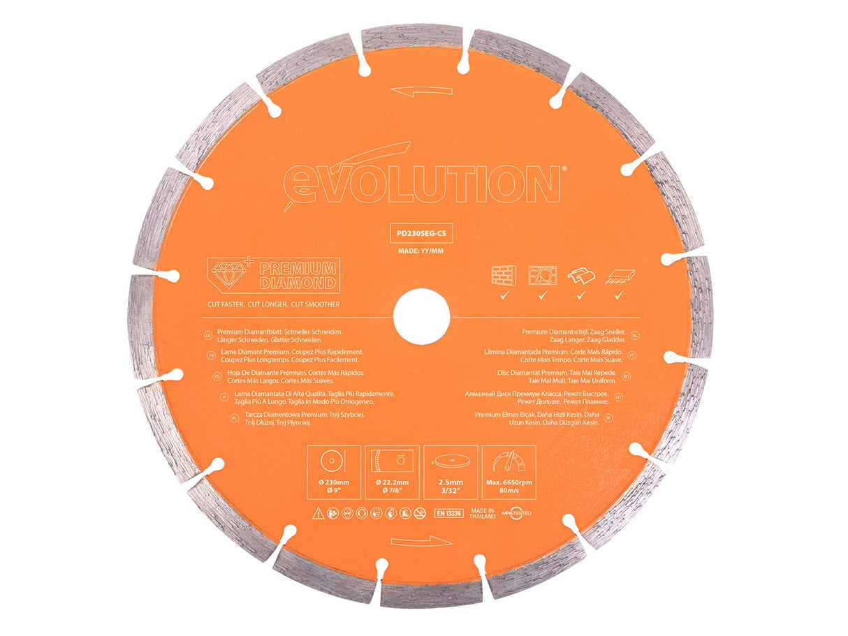 Evolution Premium Diamond Disc Cutter Blade